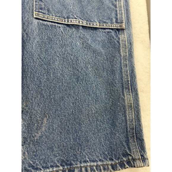 Carhartt Mens Double Knee  Workwear Blue Denim Jeans 36x34 Original Dungaree Fit - Picture 13 of 16